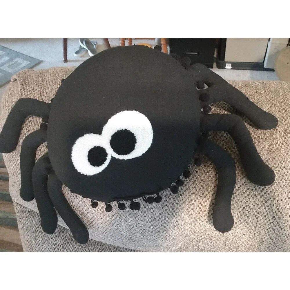 Spider Plushie - Spider Pillow, Halloween Decor Spooky Handmade